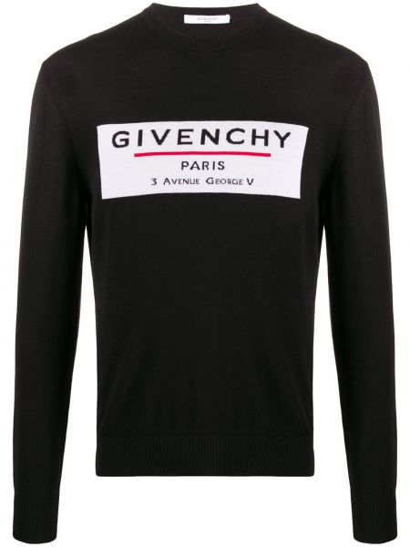 Pull à imprimé Givenchy noir