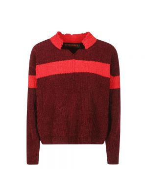 Sweter w paski Ottolinger czerwony