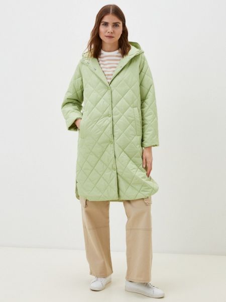 Утепленная демисезонная куртка Zolla зеленая