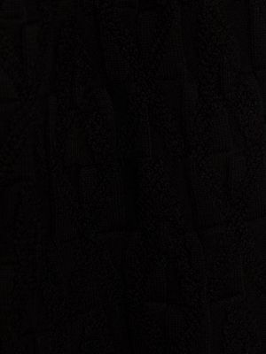 Однотонный хлопковый шарф Armani Exchange черный