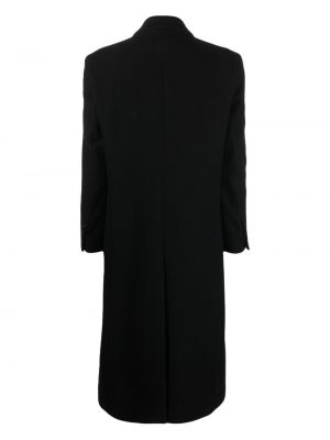 Plstěný vlněný kabát Lardini černý