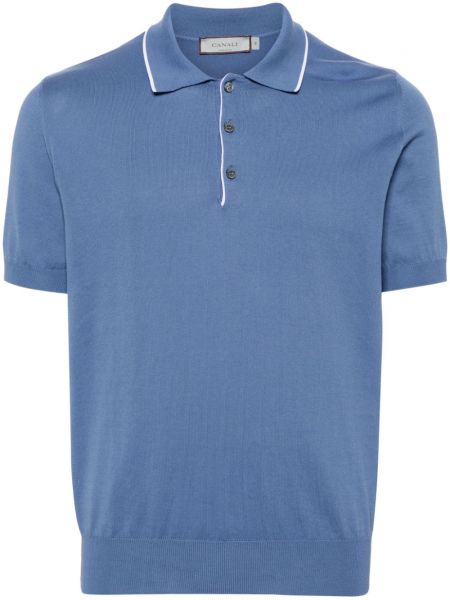Polo marškinėliai Canali mėlyna
