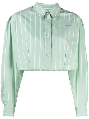 Pruhovaná košeľa Marni zelená