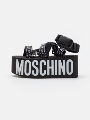 Босоножки на платформе Moschino черные
