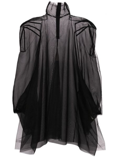 Tunică transparente Rick Owens negru