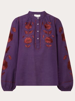 Blusa de algodón Antik Batik violeta