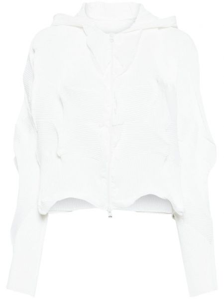 Asümmeetrilised triibuline jakk Jnby valge
