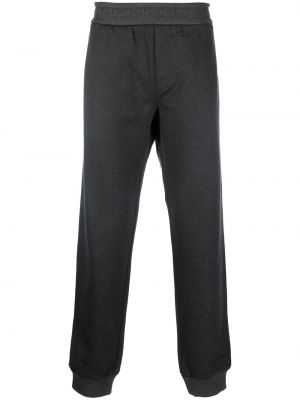 Памучни кашмирени спортни панталони Versace сиво
