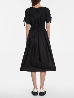 Plisované midi šaty Moncler černé