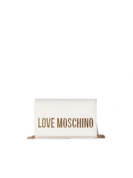 Schultertasche Love Moschino beige
