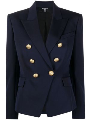 Lang blazer Balmain blå