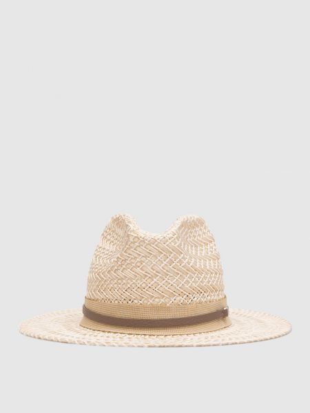 Плетеная шляпа Peserico бежевая
