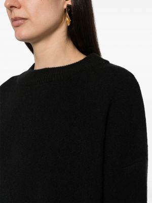 Kašmírový svetr s kulatým výstřihem Warm-me černý