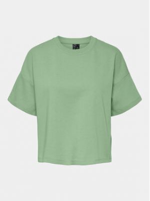 T-shirt large Pieces vert