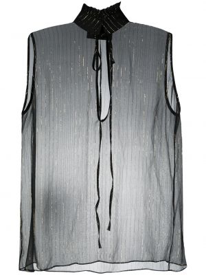 Блуза на райета Philipp Plein черно