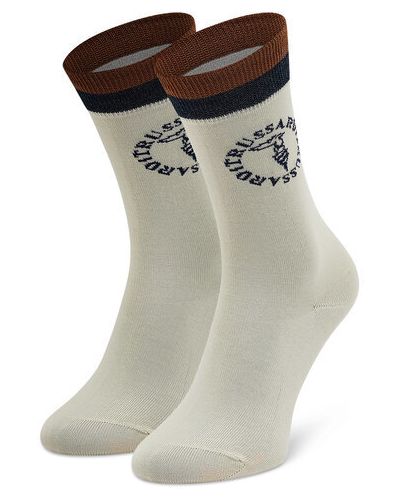 Trussardi Hosszú női zokni Crew Socks Logo Round 59Z00321 Bézs