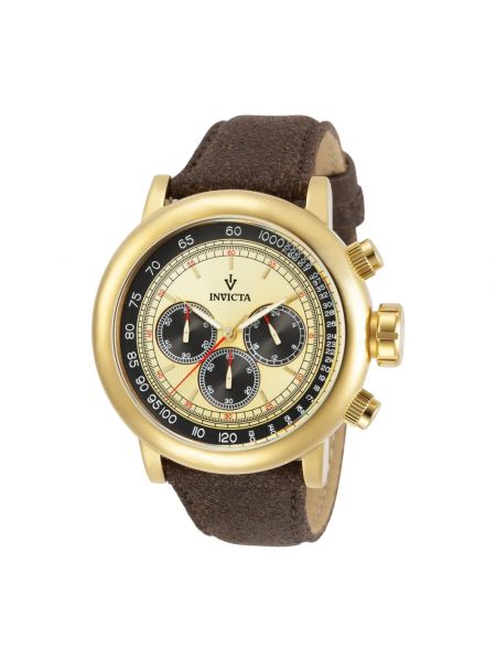 Zegarek retro Invicta Watches żółty