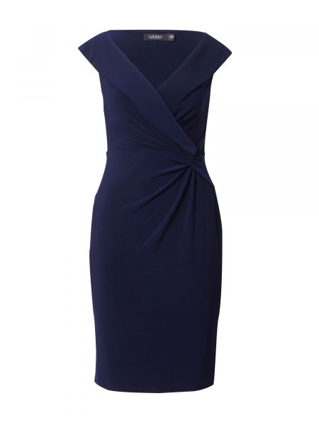 Коктейлна рокля Lauren Ralph Lauren синьо