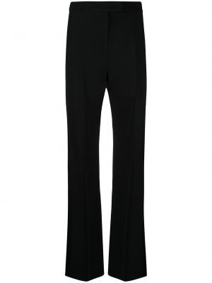 Pantalones de cintura alta bootcut Emporio Armani negro