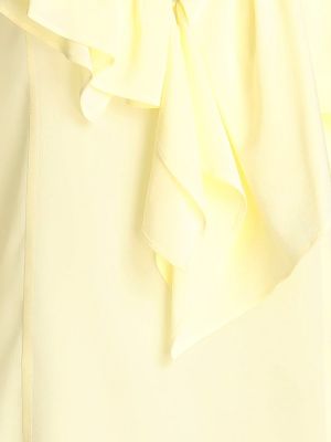 Шелковая блузка Victoria Beckham желтая