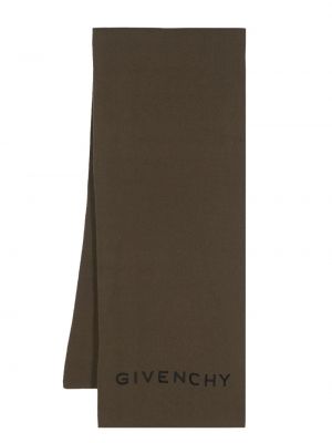 Echarpe brodée Givenchy marron