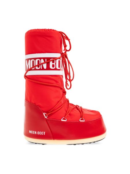 Chaussures de ville en nylon Moon Boot rouge