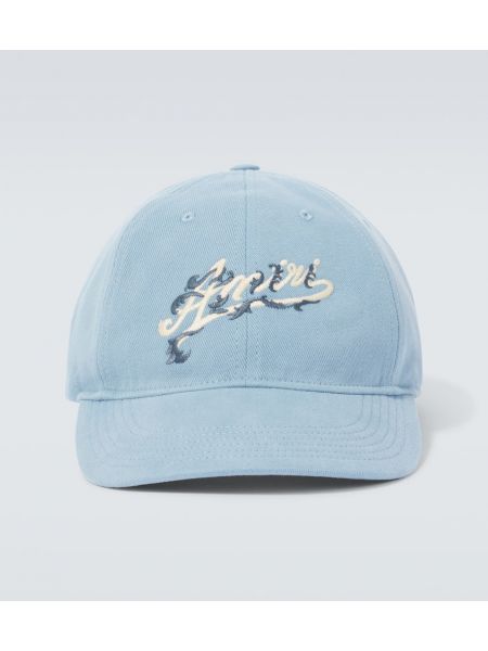 Cappello con visiera di cotone Amiri blu