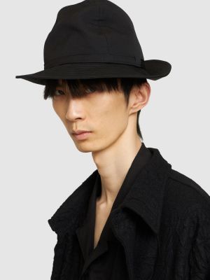 Chapeau en laine Yohji Yamamoto noir