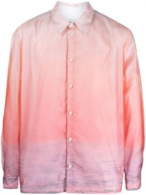 Camicia di cotone sfumato Bonsai rosa
