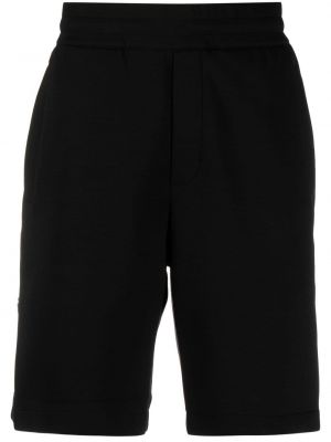 Pantalones cortos deportivos con bordado Emporio Armani negro