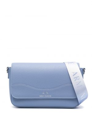 Чанта през рамо с принт Armani Exchange синьо