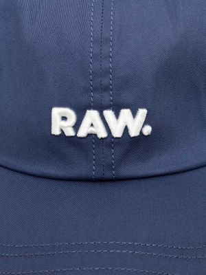 Czapka z daszkiem bawełniana w gwiazdy G-star Raw niebieska