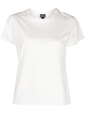T-shirt aus baumwoll mit rundem ausschnitt Patagonia weiß
