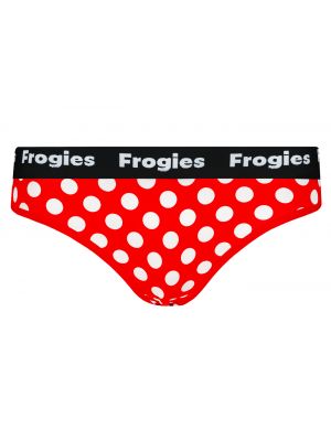 Bodkované nohavičky Frogies červená