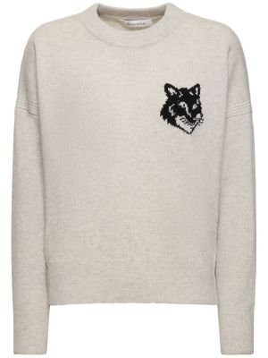 Пуловер Maison Kitsuné сиво