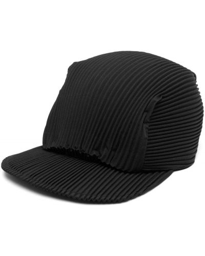 Plissert cap Pleats Please Issey Miyake svart