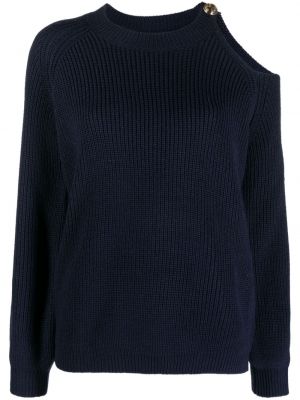 Вълнен пуловер Liu Jo синьо