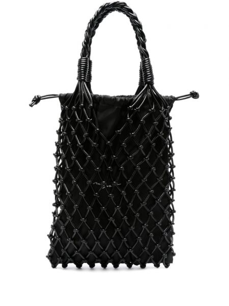 Τσάντα shopper από διχτυωτό Msgm μαύρο