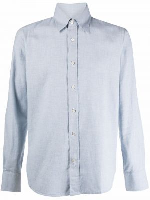 Camisa manga larga Canali azul