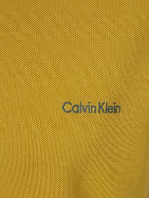 Tricou Calvin Klein Jeans galben