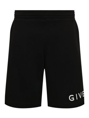 Хлопковые шорты Givenchy черные