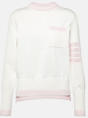 Jersey de algodón de tela jersey Thom Browne blanco