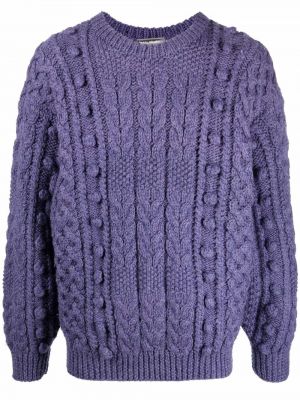 Chunky pulover Issey Miyake Pre-owned vijolična