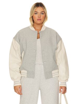 Chaqueta bomber Good American gris