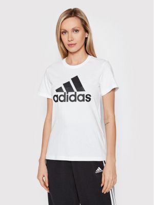 Priliehavé tričko Adidas Performance biela