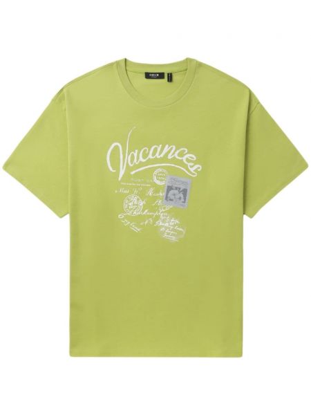 Βαμβακερή μπλούζα με σχέδιο Five Cm πράσινο