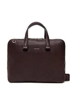 Чанта за лаптоп slim Calvin Klein кафяво