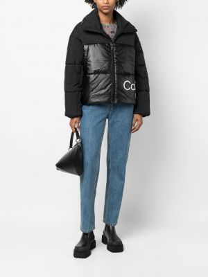 Veste en jean à imprimé Calvin Klein Jeans noir