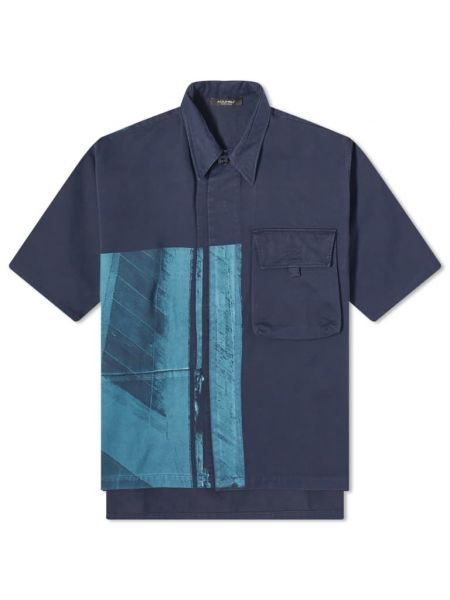 Рубашка с коротким рукавом A-cold-wall* синяя
