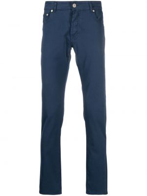 Rovné kalhoty Moorer modré